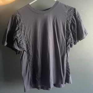 Navy Medium Banana Republic Tee with Fun Sleeves